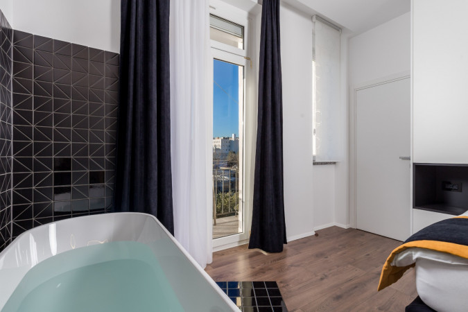 SOBA ARTQART BLACK, Apartmani Art Quart Rijeka